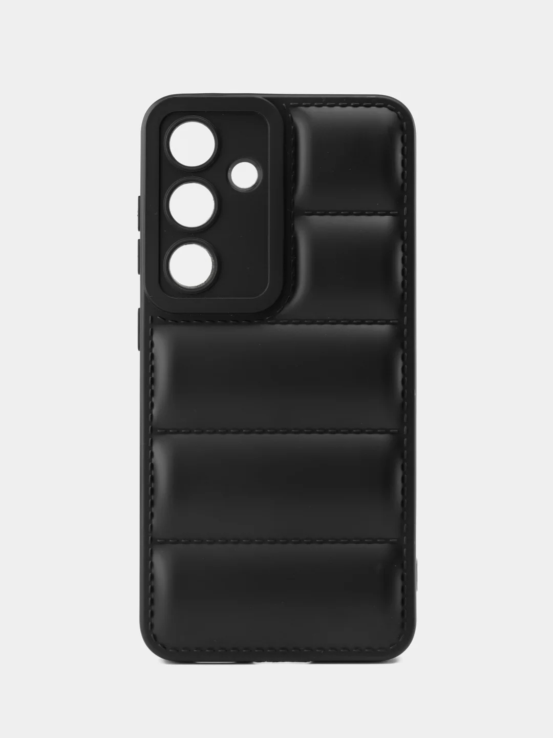 Черный чехол Samsung Galaxy S24 (Самсунг Галакси С24) противоударный выпуклый