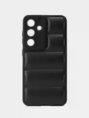 Черный чехол Samsung Galaxy S24 (Самсунг Галакси С24) противоударный выпуклый