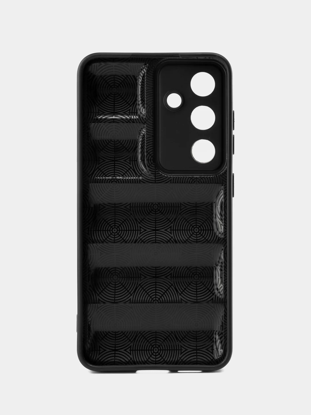 Черный чехол Samsung Galaxy S24 (Самсунг Галакси С24) противоударный выпуклый