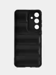 Черный чехол Samsung Galaxy S24+ (Plus) (Самсунг Галакси С24 Плюс) противоударный выпуклый