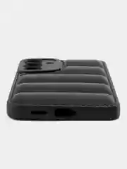 Черный чехол Samsung Galaxy S24+ (Plus) (Самсунг Галакси С24 Плюс) противоударный выпуклый