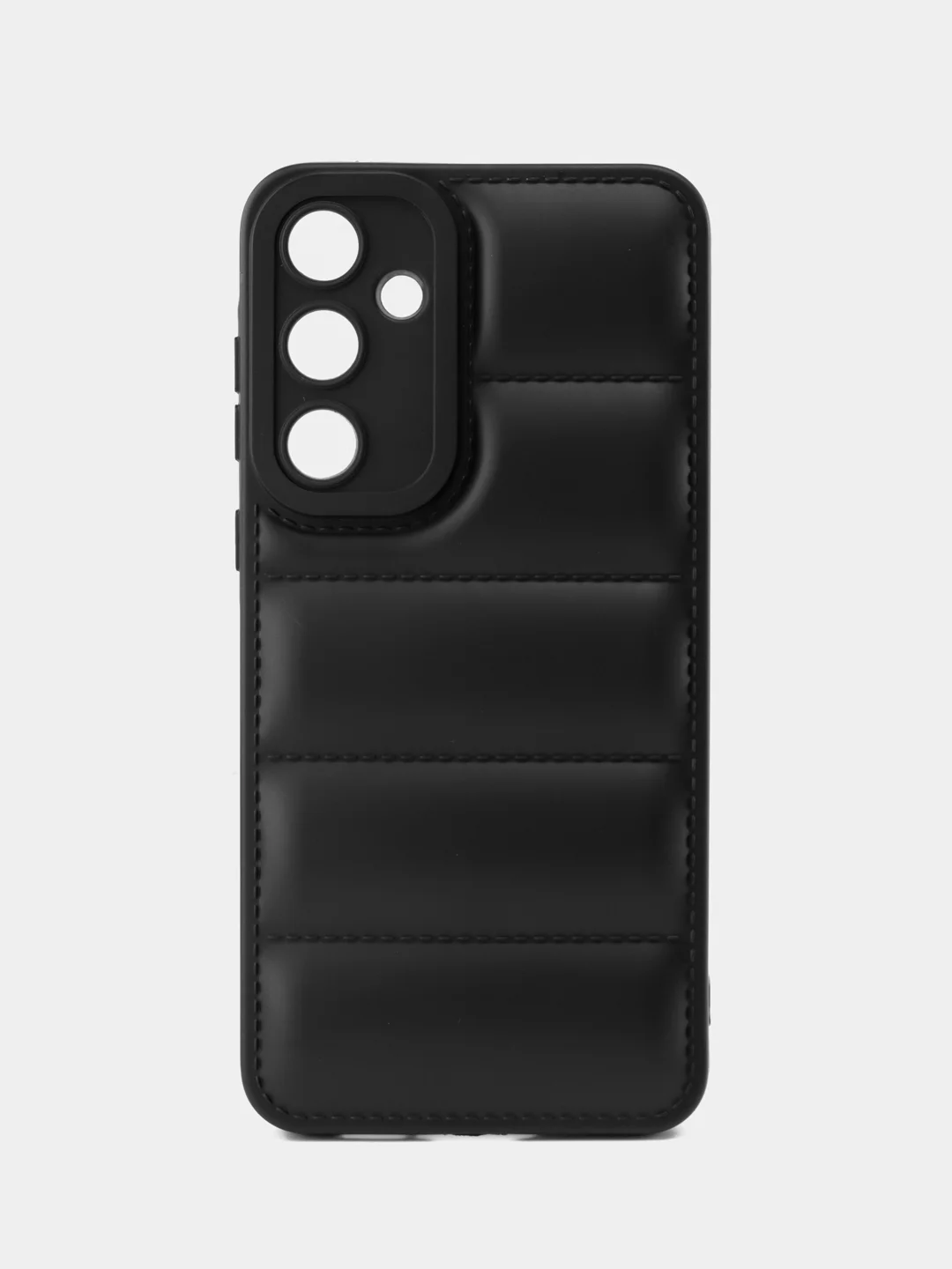 Черный чехол Samsung Galaxy A55 (Самсунг Галакси А55) противоударный выпуклый