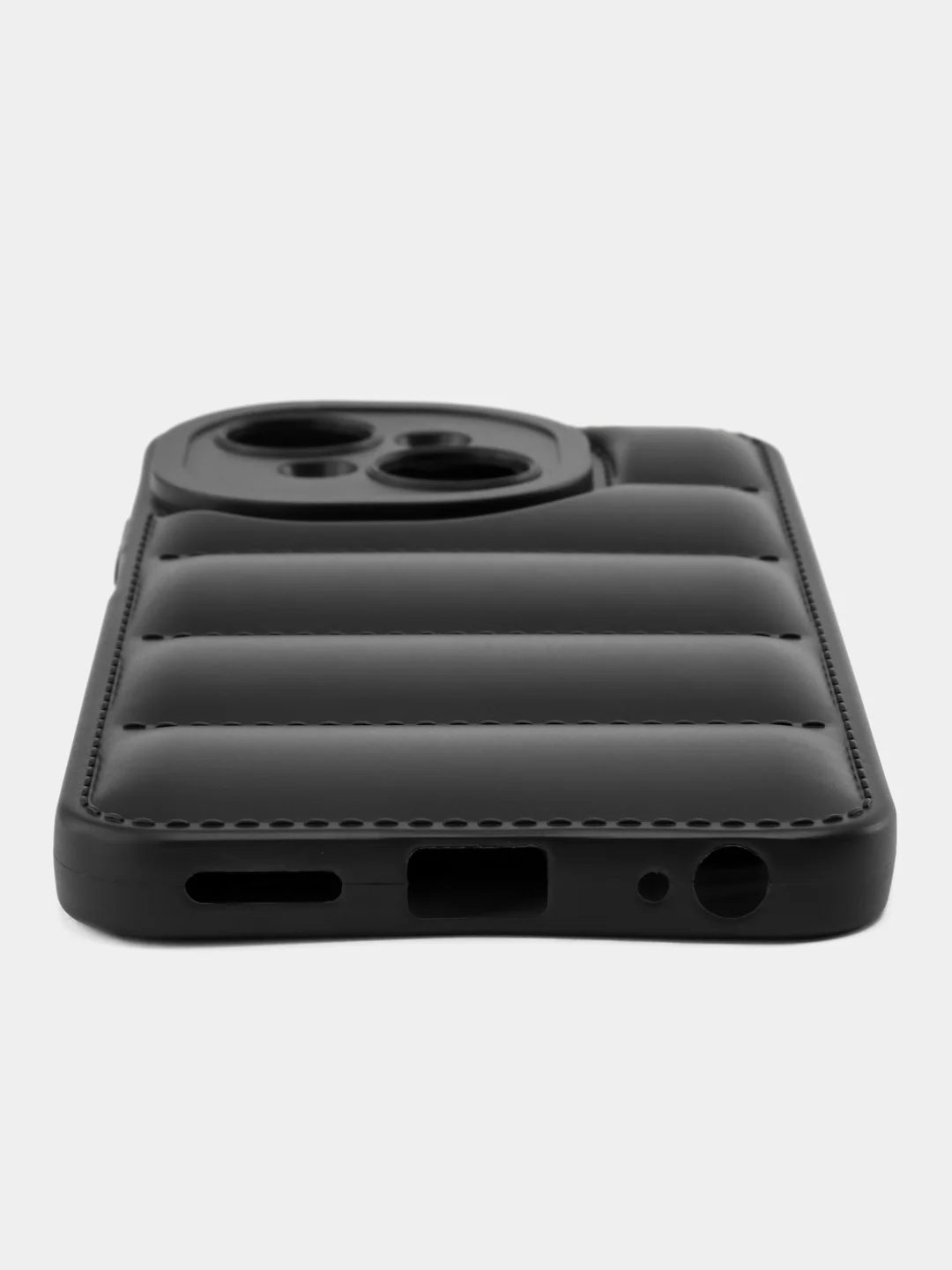 Черный чехол Tecno Spark Go 1 / Spark GO 2025 (Техно Спарк Го) противоударный выпуклый