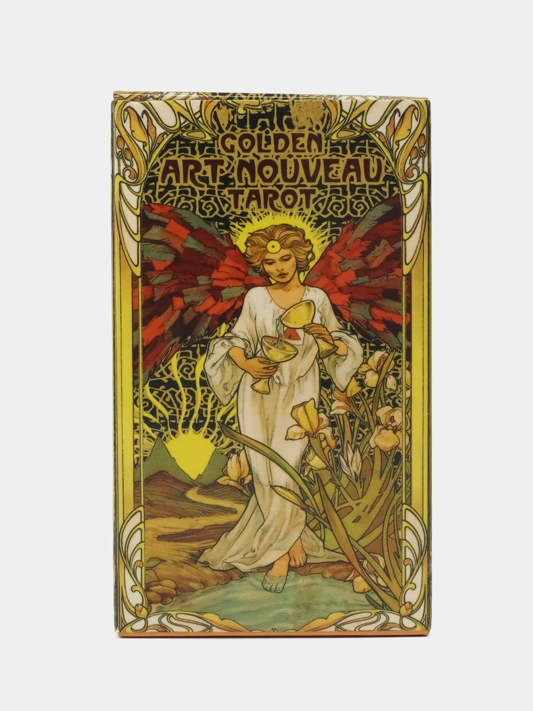 Таро карты Golden Art Nouveau Tarot, гадальные карты Золотое Таро Уэйта Арт Нуво