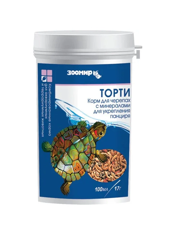 Корм для черепах ЗООМИР "Торти", банка, 100 мл, 17 г