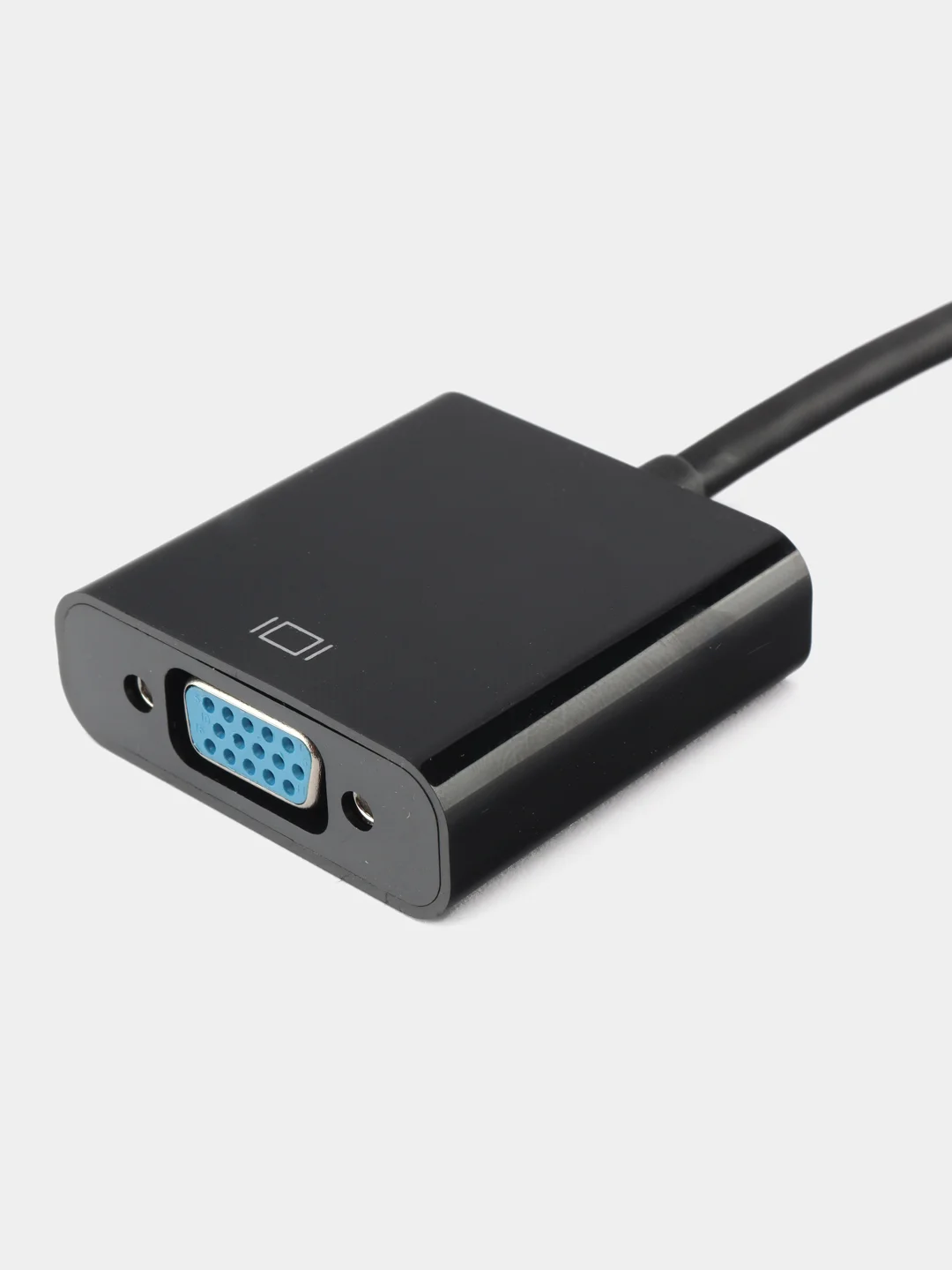 Черный переходник HDMI VGA адаптер кабель 20 см