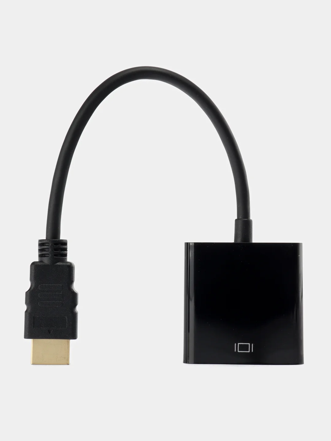 Черный переходник HDMI VGA адаптер кабель 20 см