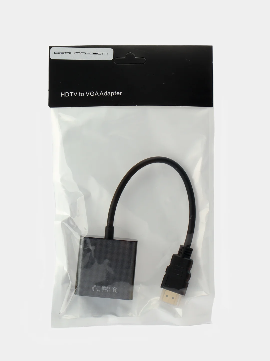 Черный переходник HDMI VGA адаптер кабель 20 см