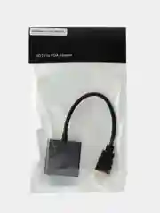 Черный переходник HDMI VGA адаптер кабель 20 см