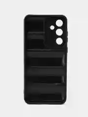 Черный чехол Samsung Galaxy A35 (Самсунг Галакси А35) противоударный выпуклый