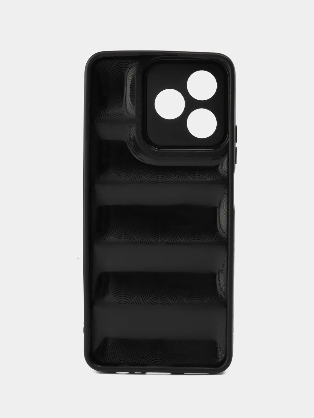 Черный чехол Realme C51 / C53 / Note 50 (Реалми С51 / С53 / Ноут 50) противоударный выпуклый