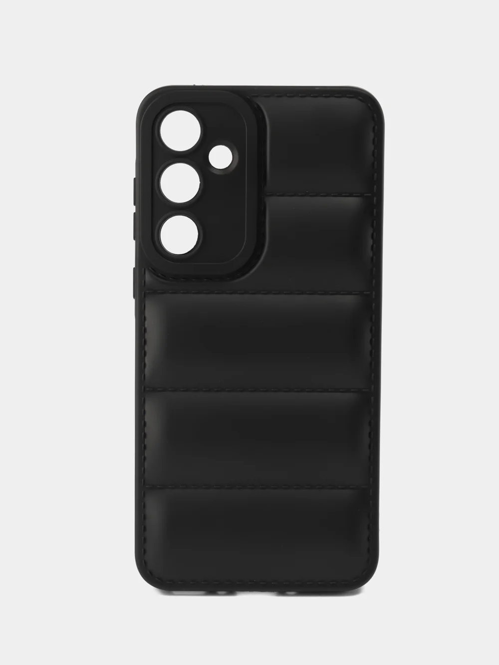 Черный чехол Samsung Galaxy A35 (Самсунг Галакси А35) противоударный выпуклый