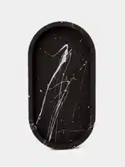 Серебряный подставка овальная из гипса
