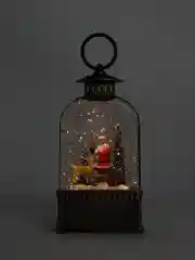 Серый новогодний светильник, новогодний фонарик