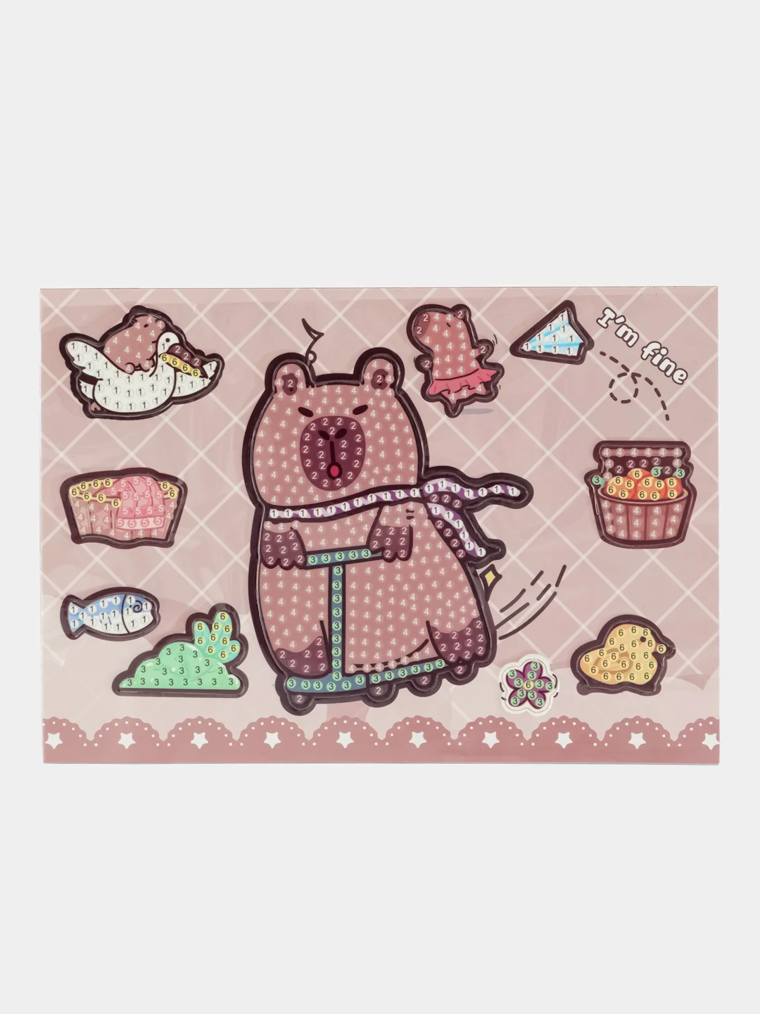 Магнитная алмазная мозайка капибара