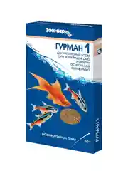 Корм для всех рыб Зоомир Гурман-1, 1 мм, 30 г