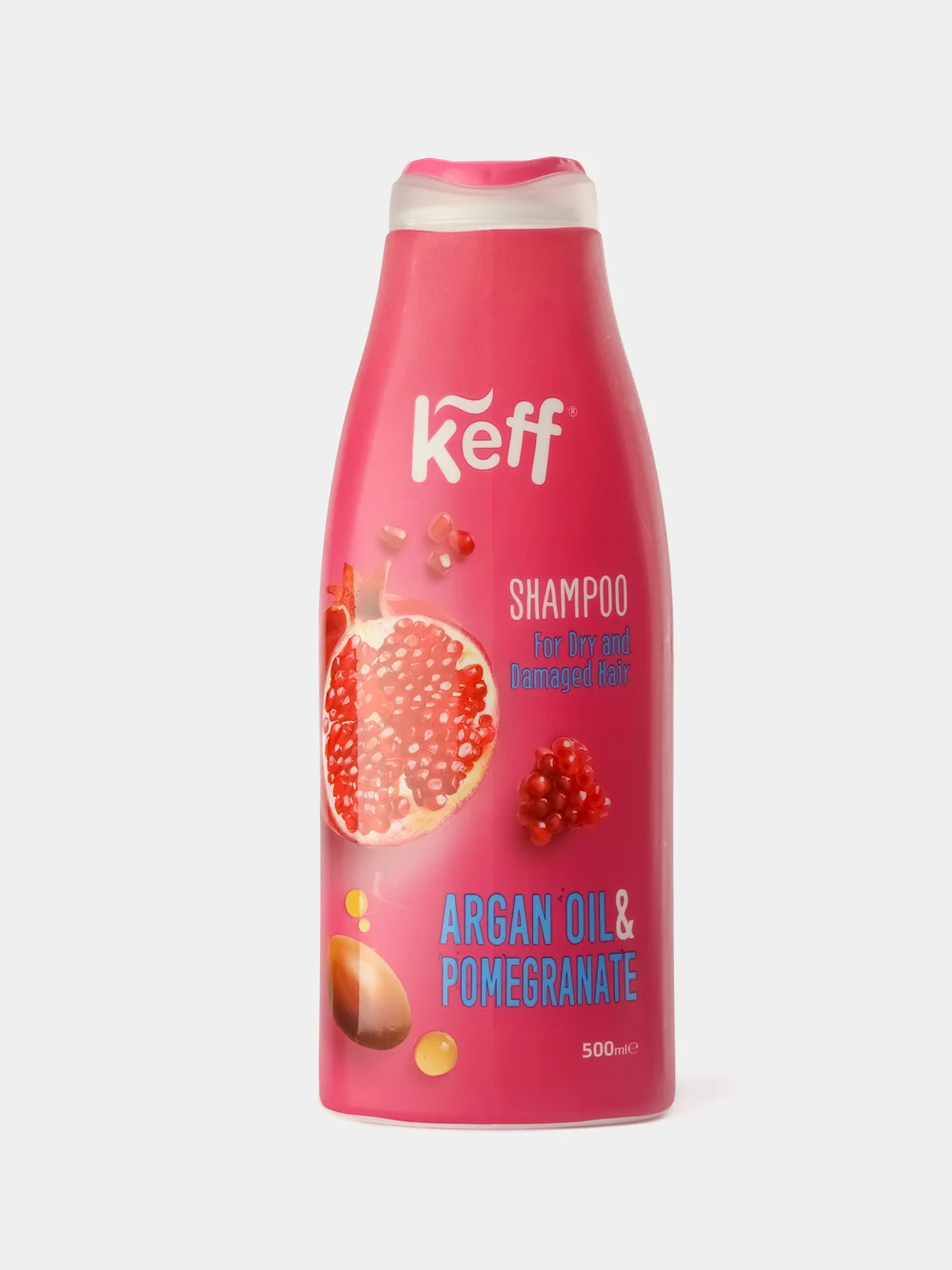 Keff Шампунь для сухих и поврежденных волос с экстрактом граната и маслом арганы
