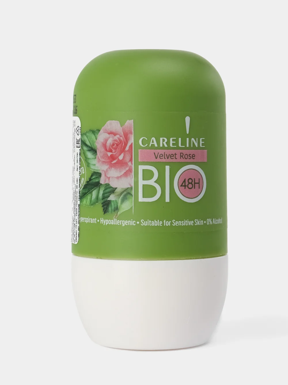 CARELINE BIO ДЕЗОДОРАНТ-АНТИПЕРСПИРАНТ ШАРИКОВЫЙ "БАРХАТНАЯ РОЗА" 75МЛ