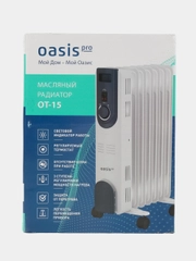 Масляный обогреватель радиатор Оазис Pro OS-15 7 секций 1500Вт площадь 15м2