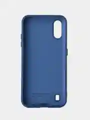 Синий меланж чехол для Samsung A01, силиконовый