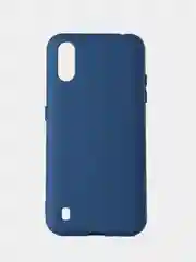 Синий меланж чехол для Samsung A01, силиконовый