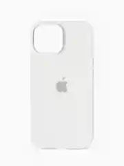 Белый чехол силиконовый для iphone 15, 15pro, 15promax