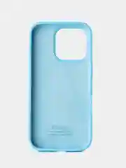 Голубой чехол силиконовый для iphone 16, 16pro, 16promax