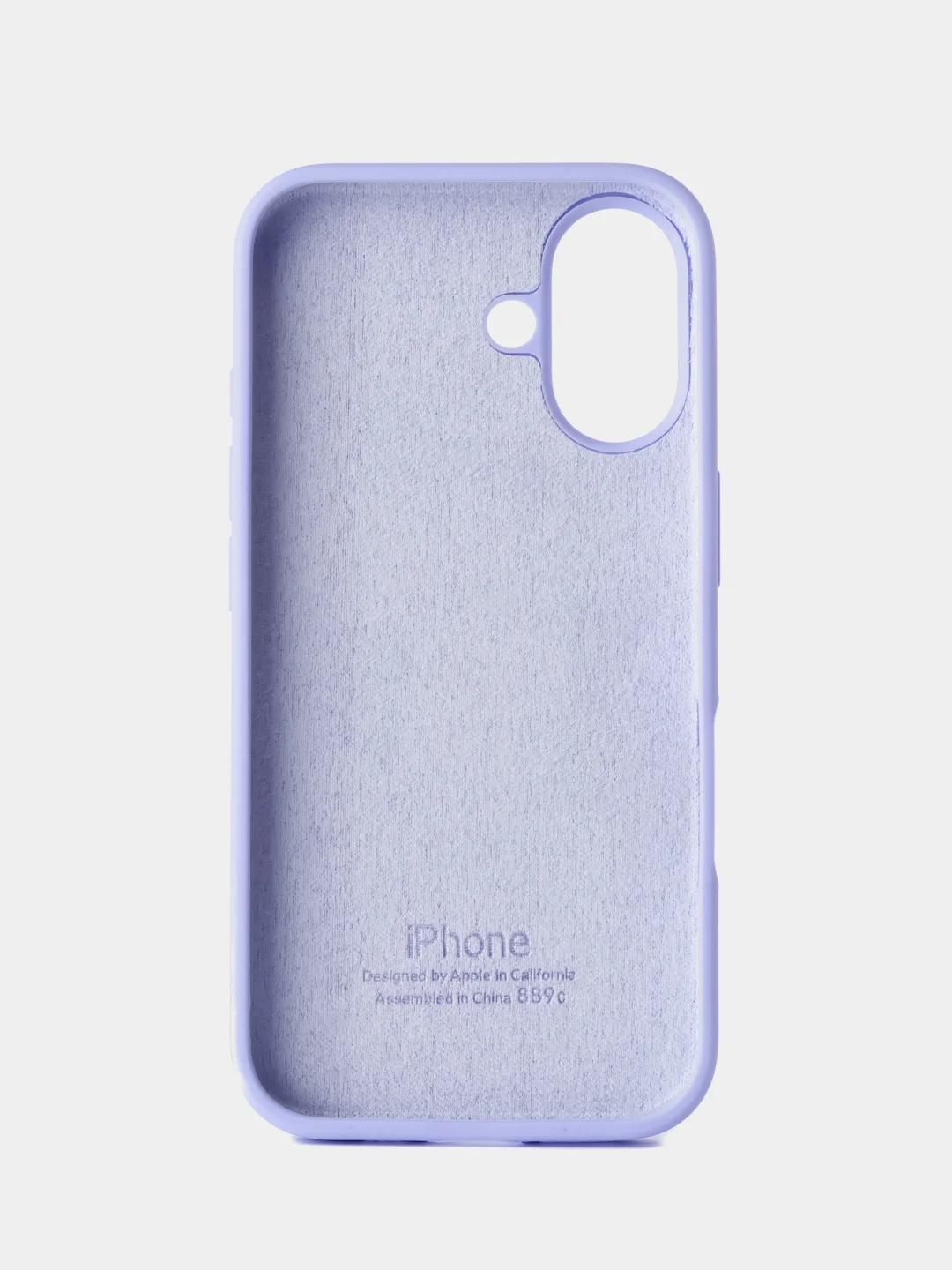 Лавандовый чехол силиконовый для iphone 16, 16pro, 16promax