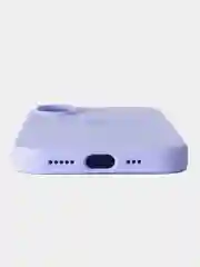 Лавандовый чехол силиконовый для iphone 16, 16pro, 16promax