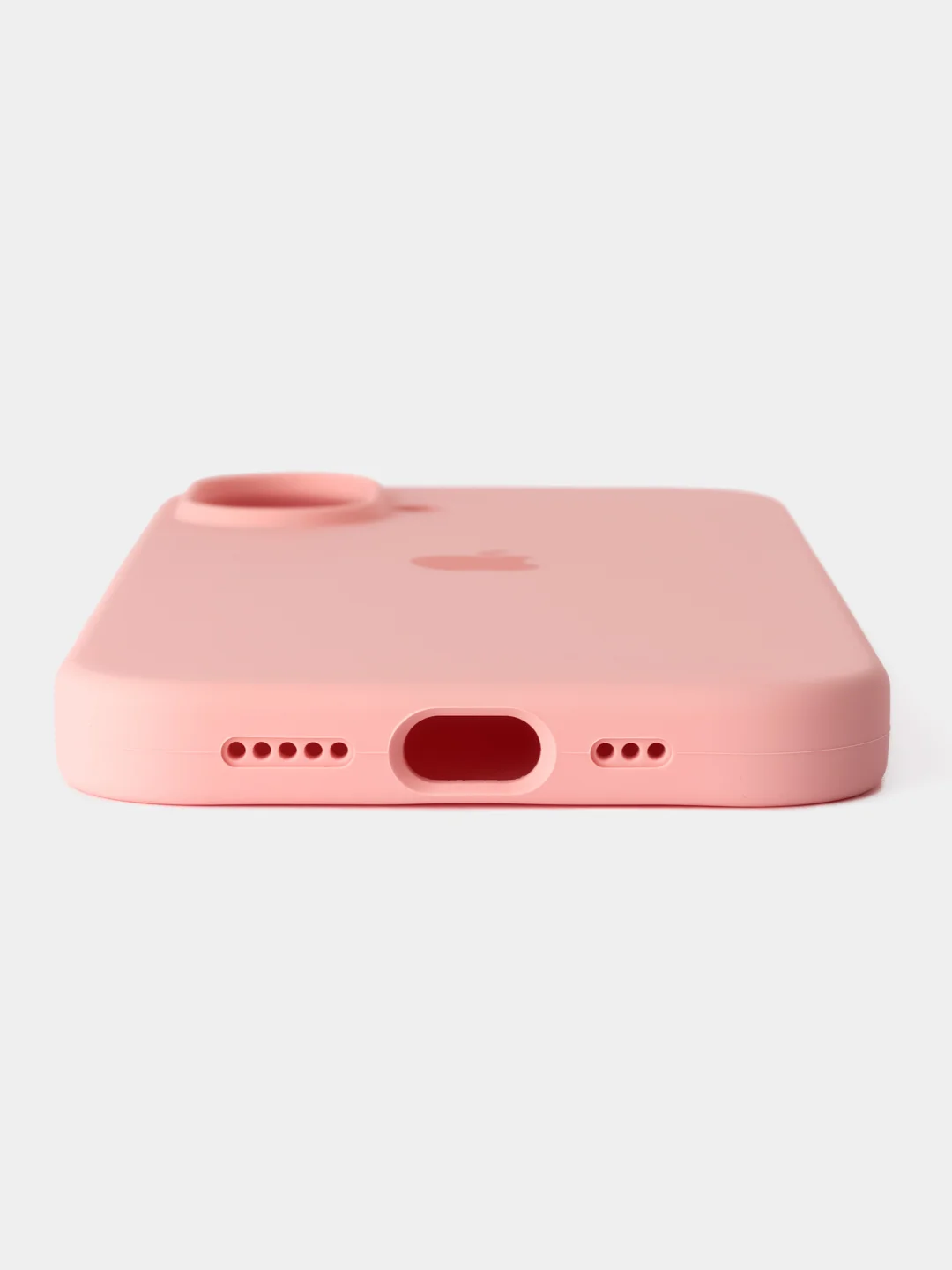 Розовый чехол силиконовый для iphone 16, 16pro, 16promax
