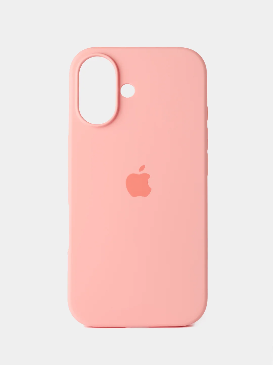 Розовый чехол силиконовый для iphone 16, 16pro, 16promax