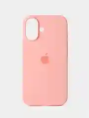 Розовый чехол силиконовый для iphone 16, 16pro, 16promax