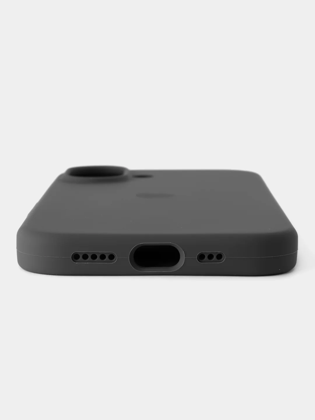 Тёмно-серый чехол силиконовый для iphone 16, 16pro, 16promax