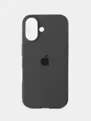 Тёмно-серый чехол силиконовый для iphone 16, 16pro, 16promax
