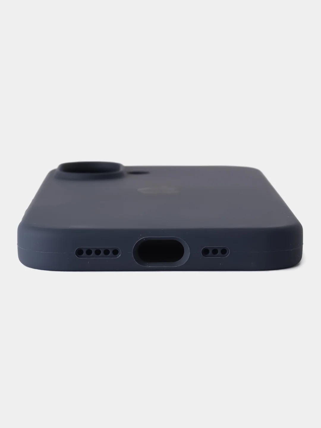 Темно-синий чехол силиконовый для iphone 16, 16pro, 16promax