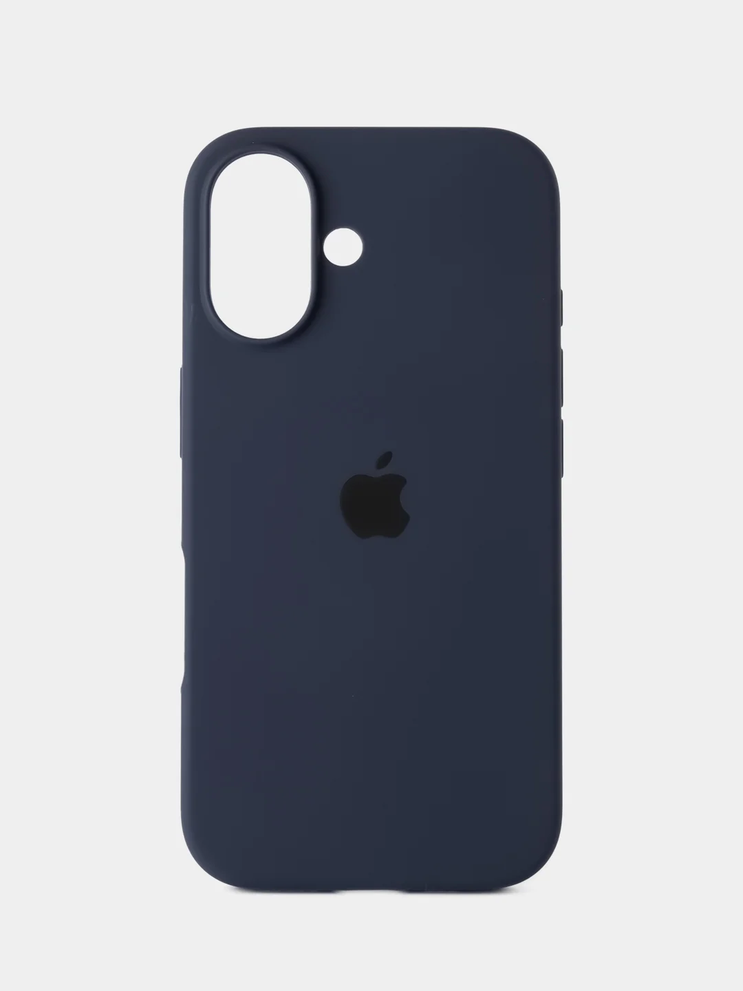 Темно-синий чехол силиконовый для iphone 16, 16pro, 16promax