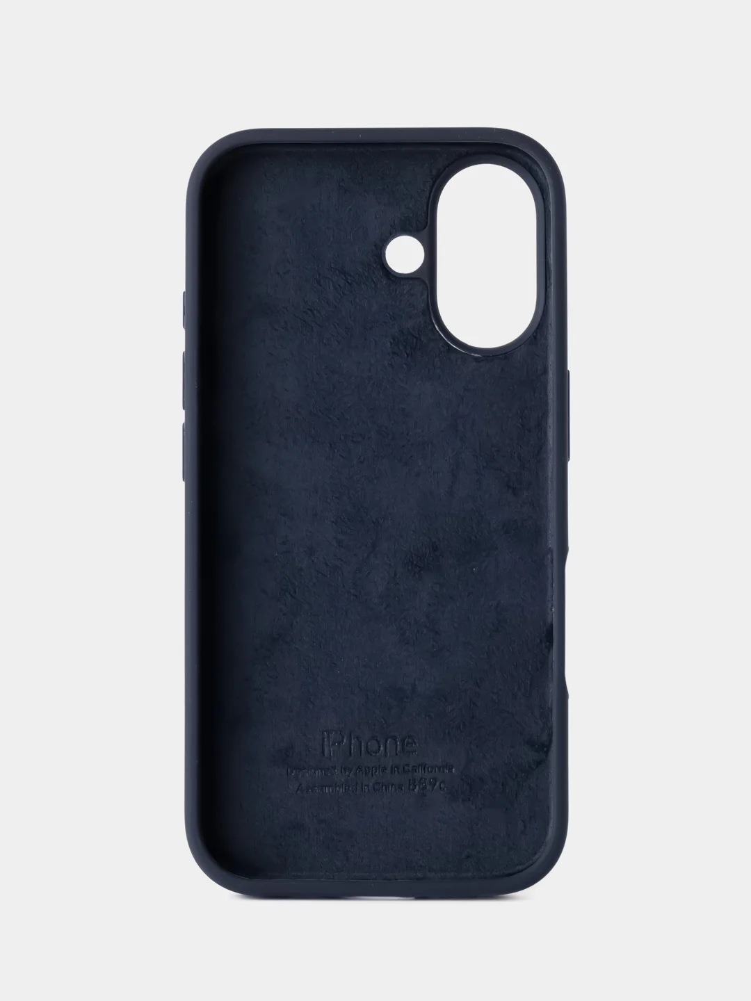 Темно-синий чехол силиконовый для iphone 16, 16pro, 16promax