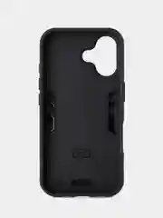 Синий чехол противоударный iPhone 16 (Айфон 16), с металлической подставкой кольцом