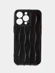 Черный чехол для iPhone 7, 8, SE, XR, XS, 11, 12, 13, 14, 15,Pro, Max, Plus, на айфон,силиконовый