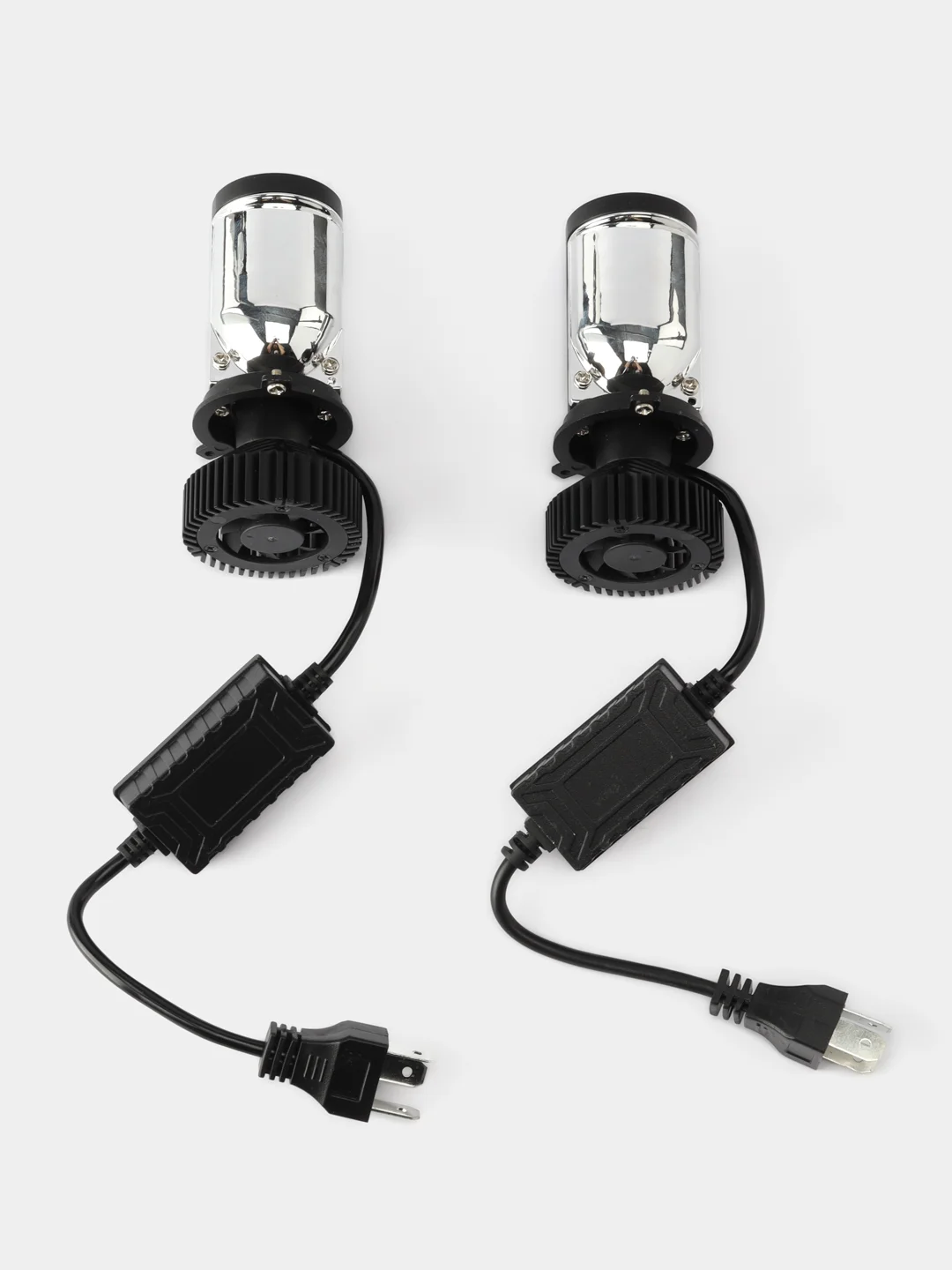 Автомобильные светодиодные линзованные лампы H4 mini Bi-Led с СТГ, 6000К, 36W, 9-32V