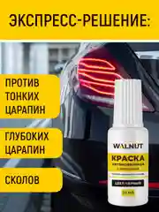 Краска автомобильная с кисточкой (Черный), 20 мл