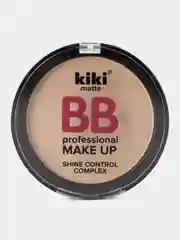 Кремовый пудра для лица kiki BB MAKEUP тон 12 светло-персиковый, компактная, матирующая