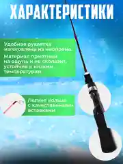 Удочка для зимней рыбалки 55, 65 см