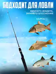 Удочка для зимней рыбалки 55, 65 см