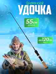 Удочка для зимней рыбалки 55, 65 см