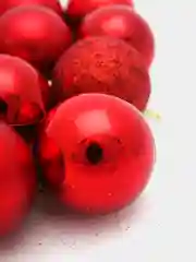 Красный елочные игрушки, новогодние украшения на елку, набор шаров 24 шт