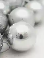 Серебряный елочные игрушки, новогодние украшения на елку, набор шаров 24 шт