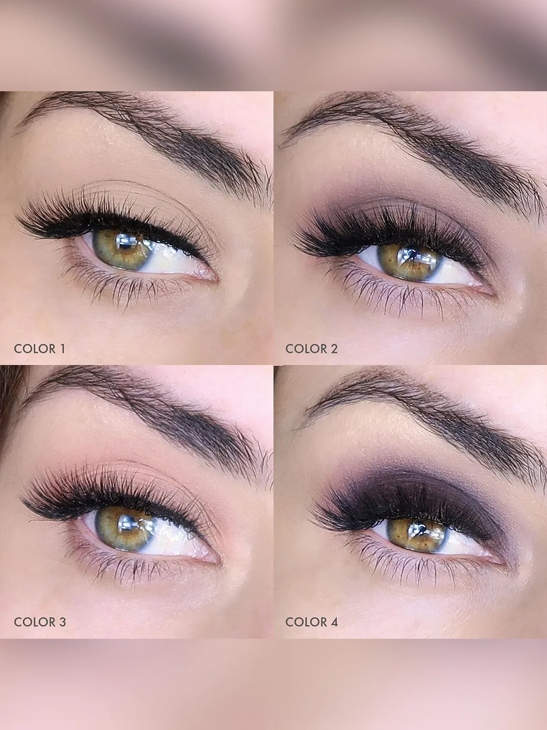 Тени для век LUXVISAGE Glam Look, 4 цвета, 4 г