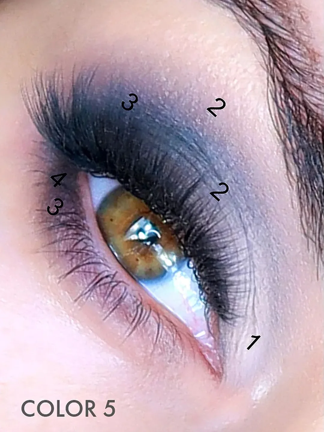 Тени для век LUXVISAGE Glam Look, 4 цвета, 4 г