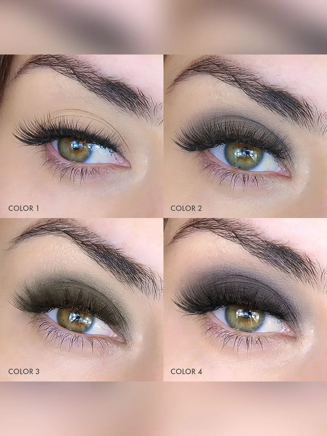 Тени для век LUXVISAGE Glam Look, 4 цвета, 4 г